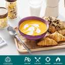 vancasso Bonita Cereal Bowls Set of 6-27 Oz Ceramic Soup Bowls, Microwave & Dishwasher Safe, 6 Inch Colorful Serving Bowls for Kitchen