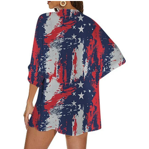 No Brand Short Sleeve Cardigan for Women Trendy Beach Kimono Coverups Vintage S