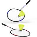 KH Badminton Rackets Set of 2 4 6 for Adults Kids,Beach Lawn Backyard Game Outdoor Sports,Racquets,Shuttlecocks & Carry Bag Included, 26 X 8 X 1"