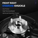 Front Right Side Steering Knuckle & Wheel Bearing Hub Assembly Compatible with Toyota Corolla 2009-2013 1.8L 2.4L, for Matrix 2009-2013 1.8L, Replace for 698-380 698380 510070, Passenger Side