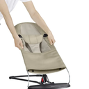 Bouncer Seat for Babies 0-12 Months, Baby Bouncer for Breathable and Comfortable Cushion, Three Height Adjustments, Baby Rocker Portable Folding and Detachable, Ergonomic Baby Seat