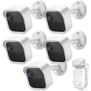 Blink Outdoor Camera Wall Mount Compatible with 2K+ & 4th Gen,3 Pack Weatherproof Protective Housing,360 Degree Adjustable with Blink Sync Module Core Outlet Mount for Blink Camera System