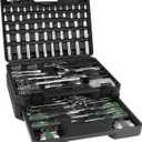 Prostormer Mechanics Tool Set with Drawer Box, 279-Piece SAE and Metric Mechanic Tool Kit with Wrenches & Sockets, General Tool Kit for Car, Motorcycle, Home Repair (Green)