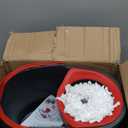 O-Cedar EasyWring Microfiber Spin Mop, Bucket Floor Cleaning System, Red, Gray, Standard