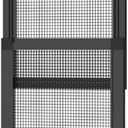 Hakuna Pets V2 Patio Pet Door Screen Insert Panel for Sliding Doors, Fits Door Track Min Ht 62.99" to Max Ht 84.25",UV Resistant Mesh, Locking Magnetic Dog Door, Easy Install and Removal,Large,Black