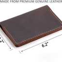 Robrasim Leather Journal Cover for Field Notes, Notebook Cover for Moleskine Cahier, Handmade Vintage Leather Cover for 3.5" x 5.5" Notebooks, Coffee