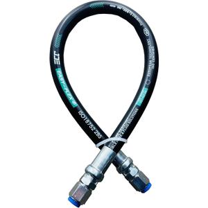 Haichy 26711-06-06-24 Hydraulic Hose Swivel Assembly 3/8" Hydraulic Hose with Female JIC X Female JIC, 24" Long, 4785 PSI