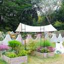 Pergola Arbor Metal+PE Coated, 7.9 Ft H x 4 Ft W, Assemble Freely 3 Sizes, for Outdoor Flower Garden Arch Trellis, Garden Wide Arbor for Climbing Plants, Wedding Bridal Party Decoration