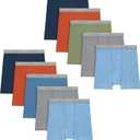Hanes Boys' Underwear, Boxer Briefs for Boys and Toddlers, Soft Cotton, 10 Pieces, Size 4T/5T