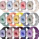 GEAK Sport Band Compatible with Apple Watch Bands for Women Men 40mm, Sport Wristband for iWatch Bands for Women 40mm 38mm 41mm 42mm Series 11 10 9 8 7 6 5 4 3 2 1 SE Ultra (15Pack Classic Color)