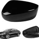 Left Driver Side Mirror Cover for Honda Accord 2008 2009 2010 2011 2012 2013, Direct Replacement, Black