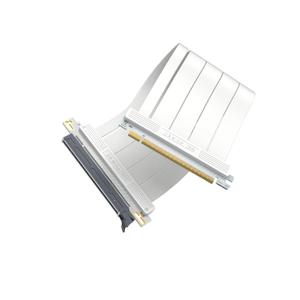 EZDIY-FAB PCIE 5.0 Riser Cable, Ultra-Flexible 128GB/s Bandwidth GPU Extension, Vertical GPU Mount for RTX 5090 4090 & RX 9000, Backwards Compatible PCIE 4.0/3.0,Straight-30cm,White