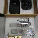 Smart Keypad Door Lock with Handle: NICE DIGI Keyless Entry Electronic Lock for Front Door, Easy Installation (Black)