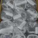 Plastic Juice Bottles with Caps 12 pcs, 8oz Reusable Juice Containers with Tamper Proof Lids Black, Clear Juice Bottles for Juicing, Milk, Smoothie, Drinking, and Other Beverages Christmas Gifts