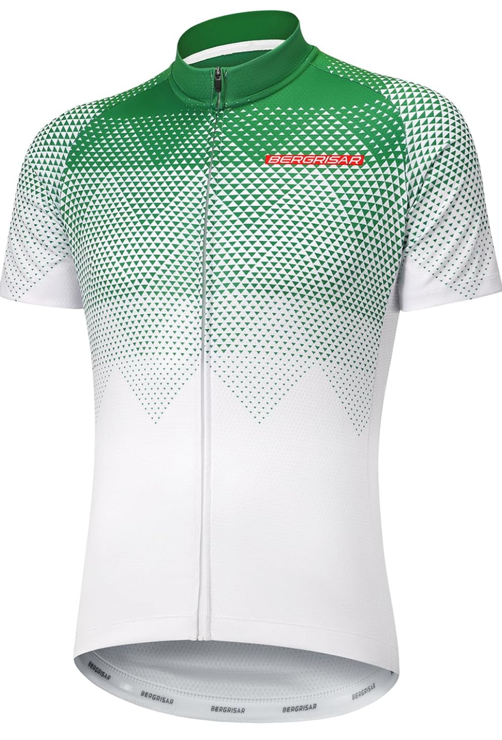 BERGRISAR Men's Cycling Jerseys Short Sleeves Bike Shirt M