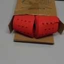 BYKITCHEN Pan Pot Protectors, Larger & Thicker Pan Protector with Stars, Set of 12 and 3 Different Sizes, Red Pot Divider Pads for Protecting and Separating Your Cookware