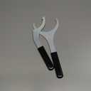 2.5" Spring Preload Spanner Wrench Kit fit for Arctic Cat, Can Am Maverick, Polaris RZR, Textron, and Yamaha YXZ Models with Preload Shock Body (for Fox 2.5 inch shock bodies)