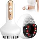 Lymphatic Drainage Massager & Anti Cellulite Massage Tool, New Smart Cupping Massager, Helps Reduce Stretch Marks & Cellulite, for Belly, Arms & Legs, Body Sculpting Machine with Heat & Vibration (White)
