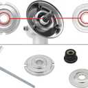 10PCS Brush Cutter Blade Adapter kit, Trimmer Attachments for String Trimmers Brush Cutter, with Universal Adapter Kit, Premium Stainless Steel Trimmer Head Compatible with Cutter, Weed Eater
