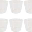 6 Pack Clear Plastic Rice Measuring Cups 160ml, Double Scale Rice Cooker Cups for Dry Ingredients, Laundry Use, and Kitchen Cooking Supplies