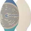 Skimboard with EVA Grip Pad and High Gloss Clear Coat, Wooden Skim Boards for Kids Young and Adults