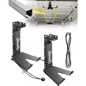 Universal Van Interior Ladder Storage Holder, (Requires Installation of Slide Rails), Sliding Internal Ladder Rack Fit for Van/Trailer/Truck Roof, Securely Stores Ladders in Vehicle