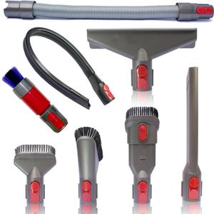 Replacement Attachments for Dyson V7 V8 V10 V11 V15 - Vacuum Accessories for Home and Car Cleaning (Attachments with Dryer Cleaning Tool)