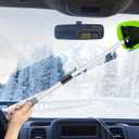XINDELL 29-inch Windshield Cleaner Tool - Car Interior Cleaning Brush Kit with Extendable Handle, 2 Microfiber Towel Pads, Auto Glass Cleaning for Car Detailing, Trucks, SUVs, RVs, and Home Windows