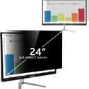 Computer Privacy Screen Filter for 24 Inch Widescreen Monitor, Removable Anti-Spy Privacy Shield, Anti-Glare Blue Light Filter, Anti-Scratch Protector for Desktop Computer (16:9 Aspect Ratio)