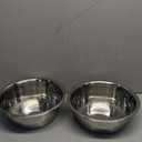Pet Feeder Stainless Steel Dog Bowls Replacement 2-Pack Food Bowl, 8.2" Diameter, 2.8" Height Water Metal Bowls 7 Cups for Raised Feeder with Opening 7.5"- 8" (Double Pack)
