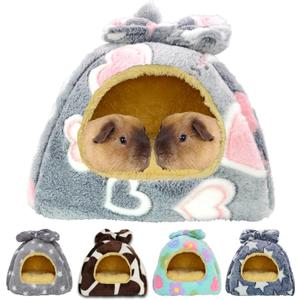 Guinea Pig Bed, Guinea Pig Warm Hideout House Accessories Cozy Bed for Small Animals Hamsters Chinchillas Dwarf Bunnies Hedgehogs. L, Greyheart