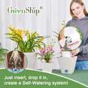 GreenShip Self Watering Pots Set, 6 8 10 inch | Self Watering Spikes, Automatic Vacation Plant Watering, For Indoor Plants, Home Garden Decor