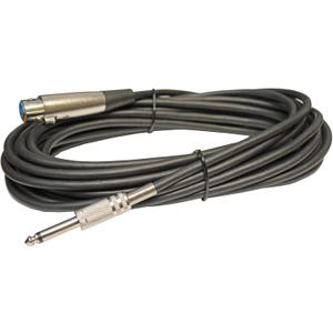 XLR to 1/4 Cable (25ft, XLR FEMALE-1/4 TS)