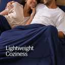 REST Evercool Cooling Comforter, Full/Queen, Blanket for Hot Sleepers, All Season Bedding to Keep Cool for Night Sweats, Breathable Lightweight Blanket, 90"x90" Inches, Midnight Blue