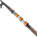 Telescoping Boat Hook Pole for Docking / / 5-12 ft Extension Push Pole for Boating / / Aluminium Dock Pole with Hook / / Multi-Purpose Telescopic Pole: Non-Slip, Durable, Floating, Lightweight & Sturdy