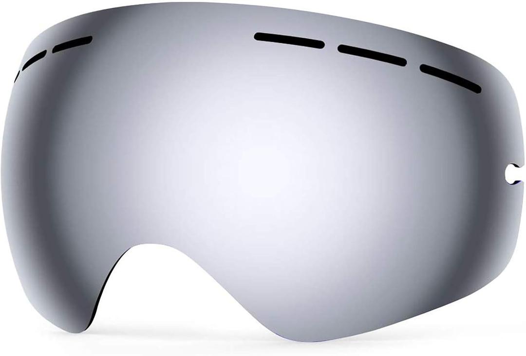 ZIONOR Ski Goggles Lens, XMINI 100% OTG Snow Goggles Detachable Lens for Youth Kids