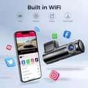D500 Smart Dash Cam for Cars, 4K Front with WiFi & GPS, 0.96" LCD Display, Night Vision, WDR, Parking Mode, Loop Recording, G-Sensor, 150 Wide Angle