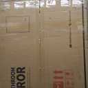 TETOTE 24 x 32 Backlit Bathroom Mirror Brushed Nickel Metal Frame LED Light Vanity 3-Color White/Warm/Natural Stepless Dimmable Anti-Fog Backlight Mirror Wall-Mounted