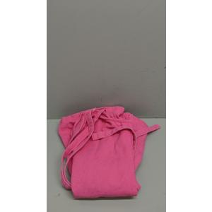 Women Denim Cami Dress Tie Shoulder Ruffle Hem Short Dresses Babydoll Wash Jean Sundress with Pocket (Small, Rose Red)