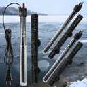 VIHOSE 3 Pcs 300w Outdoor Pond Heater Small Submersible Tank Heater for Small Outdoor Ponds, with Long Cable Wire 2 Suction Cups