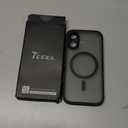 TOCOL Magnetic for iPhone 16 Case, Compatible with Magsafe, Upgraded Full Camera Protection, Drop Protection, Translucent Matte Back Bumper Phone Cover 6.1-Inch（Black）