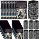 Wavwavw 60 Sets Put on The Full Armor of God Gifts Bulk Christian Pastor Bible Verse Wristband Bracelets Bookmarks Templar Knight Religious Supplies for Sunday School (Black)