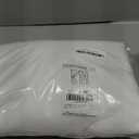 NICETOWN White Linen Sheer Curtains and Drapes 84 inches Long, Rod Pocket & Back Tab semitransparent with Light Through Vertical Window Treatments for Sliding Glass Door & Living Room, 52"W, Set of 2