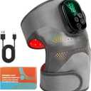 GALAX PRO Cordless Knee Massager - Relieves Joint Discomfort for Knees/Shoulders/Elbows, 3 Heating Levels, 6 Vibration Modes, LED Screen & Adjustable Strap