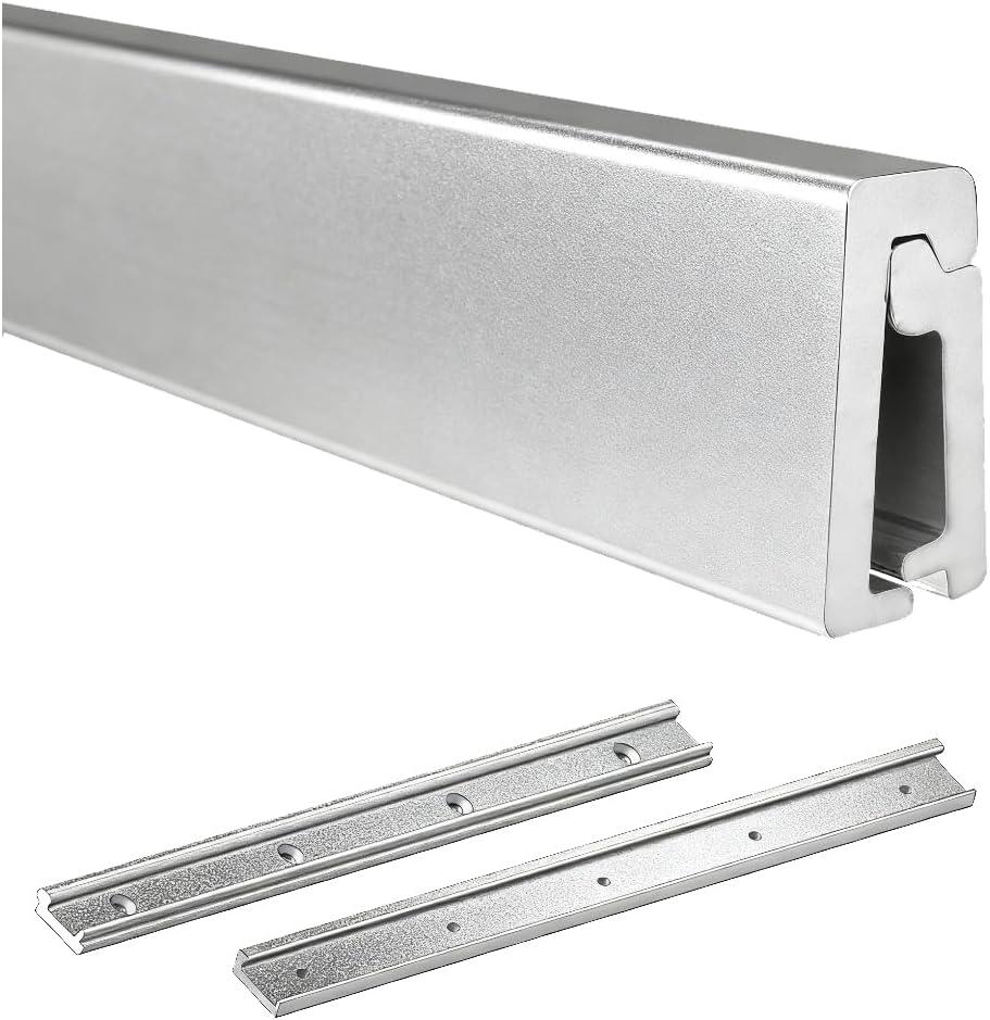 Upgrade RV Table Wall Mount, Outside Track Mout, Aluminum Alloy Support Trim Mill Finish for Sliding Table, Table Side Support Replacement Fitting 25"