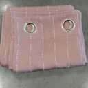 Eclipse Basel Dot Draft Stopper Energy Saving 100% Blackout Grommet Top Curtain Panel - 50x84 - Blush