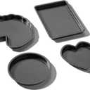 Kids Baking Set compatible with Easy Bake Oven | Fun Oven Pan Set of 4 made of Food Safety Tested Nonstick Steel | Oven Pans Compatible with Easy Bake Oven for Girls or Boys