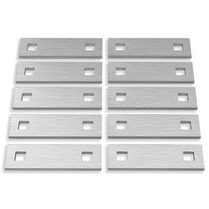 Stationary Dock Washer Plate 10 PCS, 1.5x5 Galvanized Steel Boat Washer Plate, Heavy Duty Floating Dock Plate with 1/2" Holes, Thickness 6mm, Ideal for Dock Maintenance - NO Carriage Bolts
