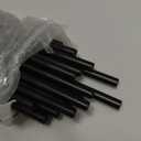 20 Pack Matte Black M10 Threaded Extension Rod, 12 Inches Chandelier Hanging Rods for Pendant Light, Kitchen Island Lighting, Lamp Fixture Down-rods&Stems, Dining Room, Living Space (30cm)