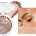Melemando Shiny Face Highlighter Palette 6 Colors Shimmer Glow Finish Face Highlighter Powder Palette Long Lasting Sparkling Highlight Face Illuminator Makeup (Color 03)
